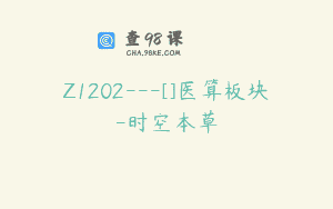 Z1202—[]医算板块-时空本草