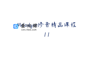 Melodyne修音精品课程11