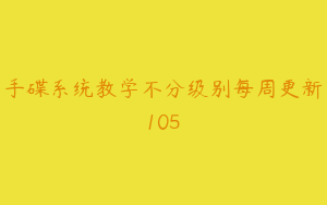 手碟系统教学不分级别每周更新105