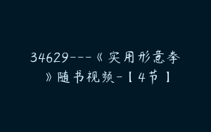 34629---《实用形意拳》随书视频-【4节】