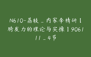 N610-荔枝_内家拳精研【胯发力的理论与实操】906111_4节