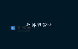 导师班密训