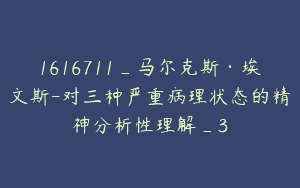 1616711_马尔克斯·埃文斯-对三种严重病理状态的精神分析性理解_3
