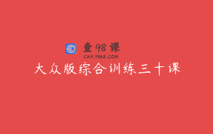 大众版综合训练三十课