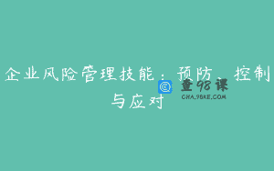 企业风险管理技能：预防、控制与应对