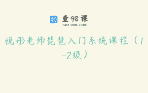 悦彤老师琵琶入门系统课程（1-2级）