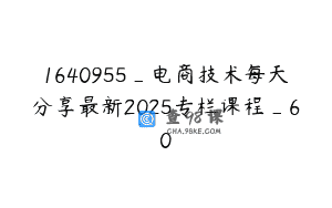 1640955_电商技术每天分享最新2025专栏课程_60