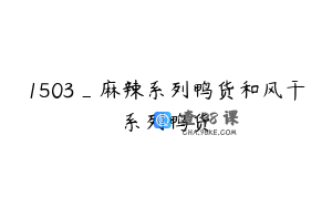 1503_麻辣系列鸭货和风干系列鸭货