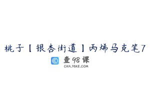 桃子【银杏街道】丙烯马克笔7