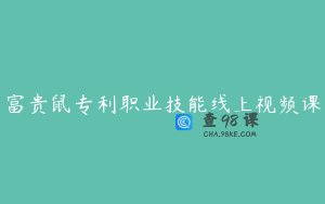 富贵鼠专利职业技能线上视频课