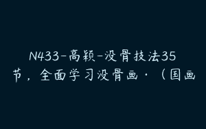 N433-高颖-没骨技法35节，全面学习没骨画·（国画