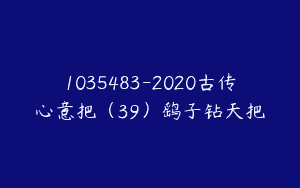 1035483-2020古传心意把（39）鹞子钻天把