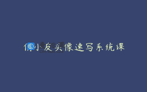 俏小皮头像速写系统课