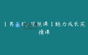 【男生版-视频课】魅力成长实操课