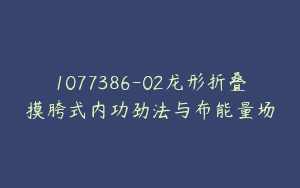 1077386-02龙形折叠摸胯式内功劲法与布能量场