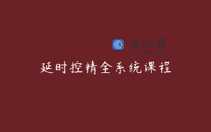 延时控精全系统课程