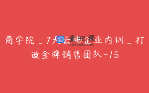 商学院_7天云端企业内训_打造金牌销售团队-15