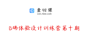 B端体验设计训练营第十期