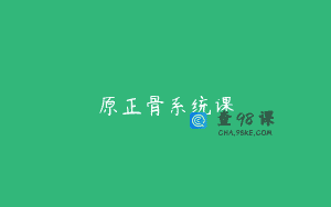 原正骨系统课