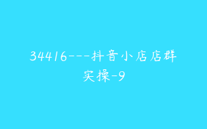 34416---抖音小店店群实操-9