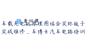 车载充电机原理图结合实际板子实战维修_车博士汽车电路培训
