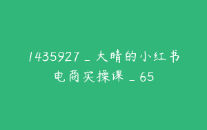 1435927_大晴的小红书电商实操课_65