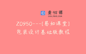 Z0950—[易知课堂]包装设计基础版教程