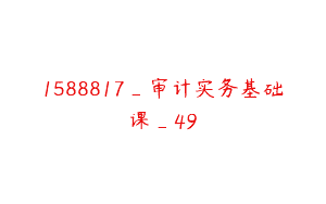 1588817_审计实务基础课_49