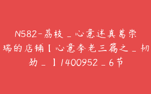 N582-荔枝_心意述真葛崇瑞的店铺【心意拳老三篇之_韧劲_】1400952_6节