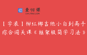 【学浪】柳红椰吉他小白到高手综合闯关课《框架极简学习法》