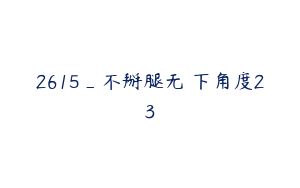 2615_不掰腿无庝下角度23