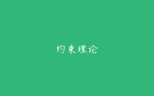 约束理论