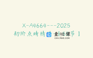 X-A4664---2025初阶点睛精讲-【55节】