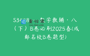 S3448—数学教辅·八（下）B卷必刷2025春(成都名校B卷题型)