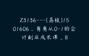 Z3136---[荔枝]1501606_有有从0-1的会计副业成长课_8