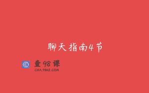 聊天指南4节