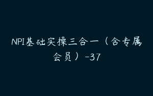 NPI基础实操三合一（含专属会员）-37