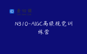 N310-AIGC高级视觉训练营