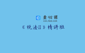 《税法II》精讲班
