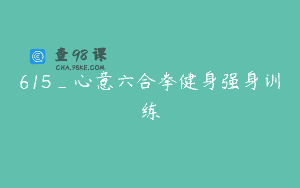 615_心意六合拳健身强身训练
