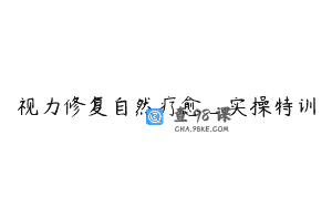 视力修复自然疗愈_实操特训