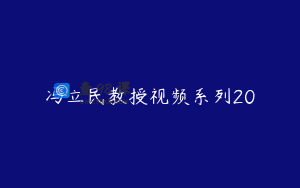 冯立民教授视频系列20