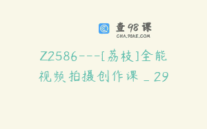 Z2586—[荔枝]全能视频拍摄创作课_29