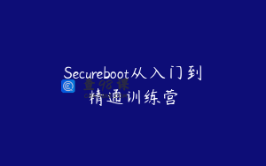 Secureboot从入门到精通训练营