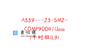 A339---23-SM2-COMP90041(Java)平时班(L9)