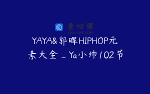 YAYA&郭晖HIPHOP元素大全_Ya小帅102节