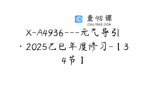 X-A4936---元气导引·2025乙巳年度修习-【34节】