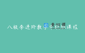 八极拳进阶教学中级班课程