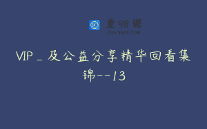 VIP_及公益分享精华回看集锦–13