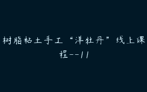 树脂粘土手工“洋牡丹”线上课程–11